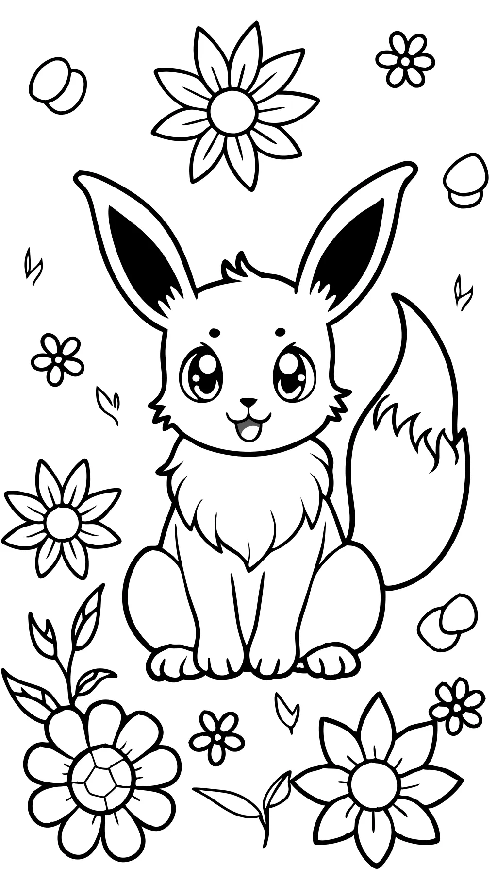 eevee coloring pages